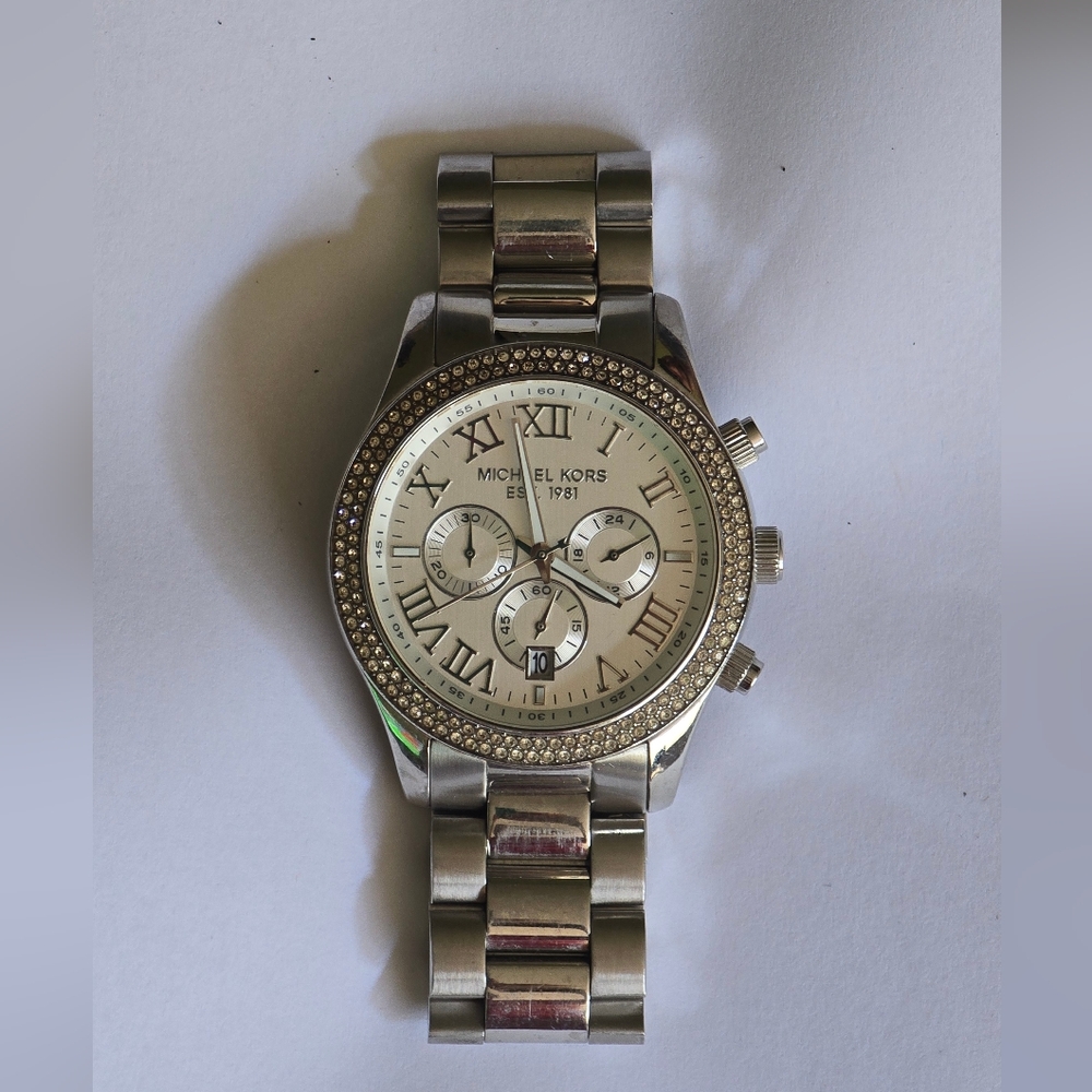 Michael Kors Silver Chronograph Men's Watch